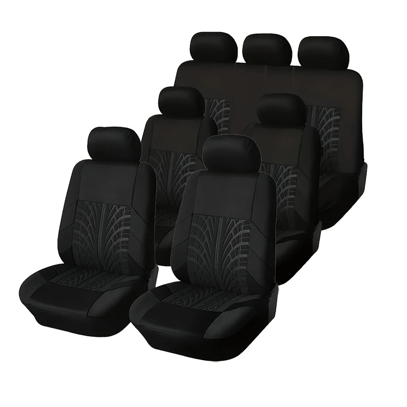 Cross-border fabric four seasons general creasing tire press 4mm sponge 13 piece set car seat cover cushion cover