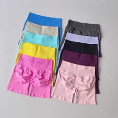 dfyne高腰提臀运动短裤女跑步瑜伽短裤提臀健身短裤三分裤