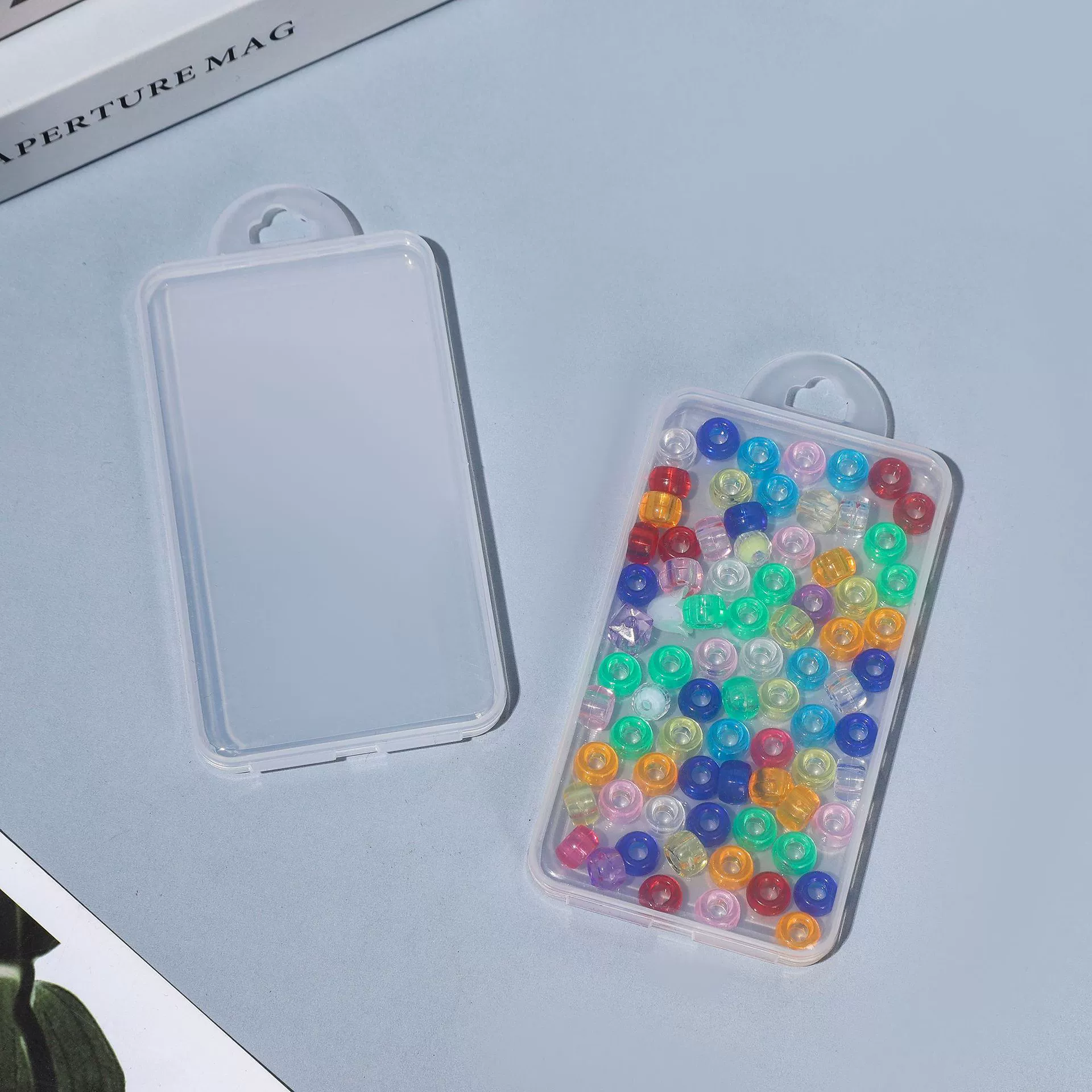 Ложные ресницы маслянистая бумажная упаковочная коробка с двойными веками для педикюра для бровей пластиковая коробка для хранения пудра пылезащитная коробка для макияжа