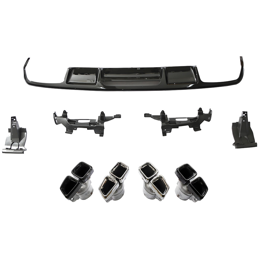 Suitable for Mercedes-Benz (13-17) Cls-Class W218 Four-Door Sports Upgrade Cls63 Tail Lip and Tail Throat Factory Direct Sale