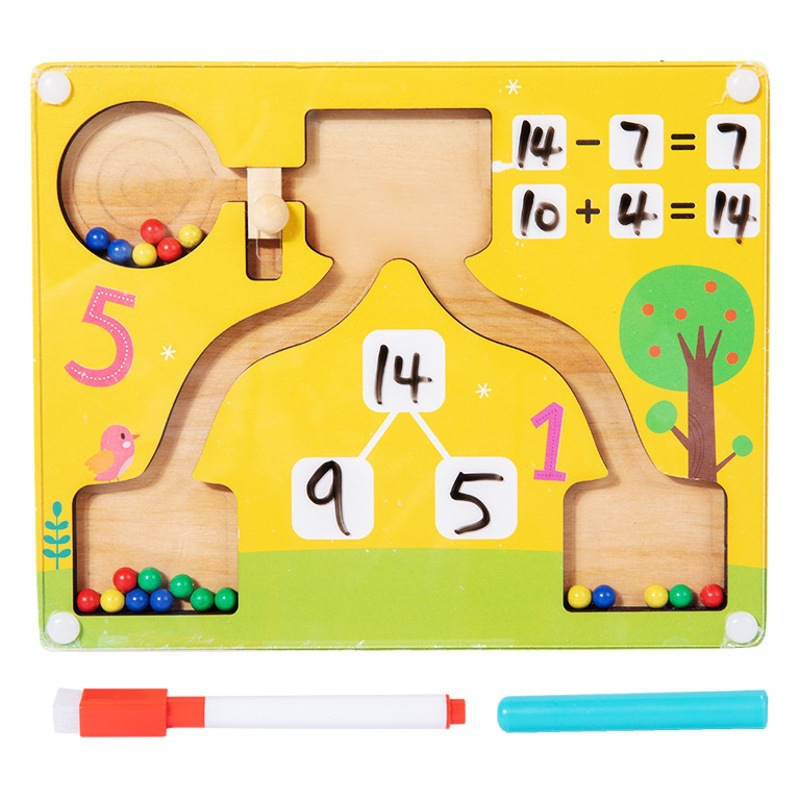 Niños descomposición digital 1-20 adición y resta aritmética enseñanza ayuda artefacto kindergarten pluma magnética educación temprana juguetes educativos