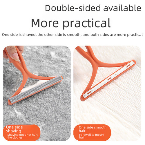 Two-sided plastic hair remover
