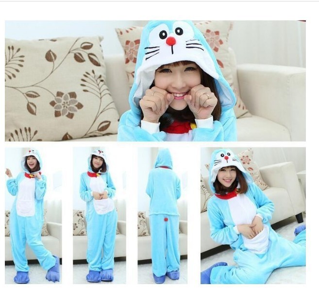 Otoño y invierno serie de animales de flanela de dibujos animados mono Goku polvo cerdo padres e hijos pareja ropa de casa interacción padre-hijo