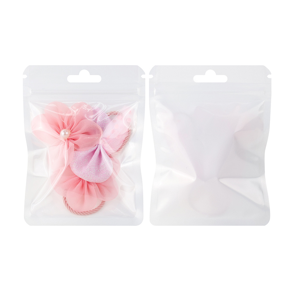 Bolsa de macarón auto-sellada colorida simple ins tarjeta pequeña joyería transparente sellado bolsas de hueso diy pulsera para usar bolsas de braza