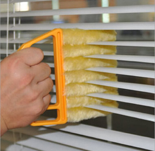 Handheld Window and Door Track Double-Sided Cleaning Brush Window Sill Cleaner Blind Wipe Gap Cleaning Tool