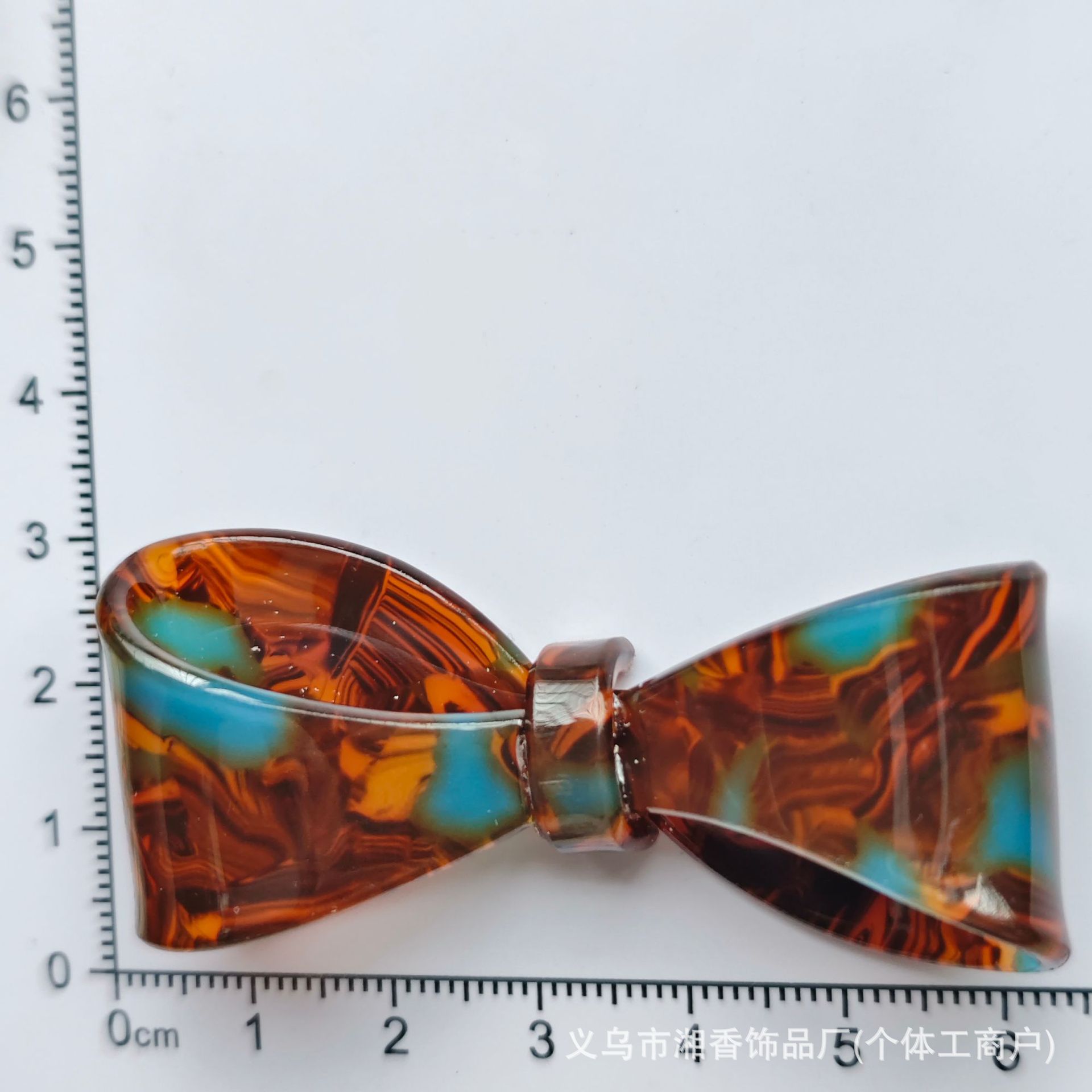 Retro de alto nivel estampado leopardo arco boca de pato clip borde acido diy accesorios de joyería image 7