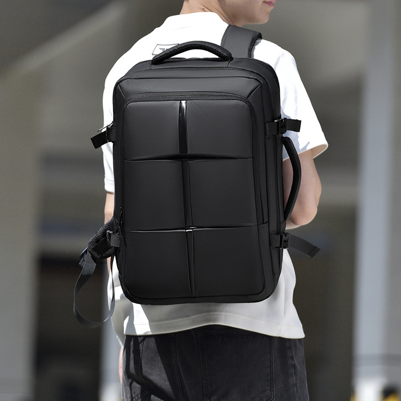 2025 Mochila para hombre multifuncional antisalpicaduras de agua expandible mochila de viaje bolsa de viaje bolsa de computadora de negocios de gran capacidad