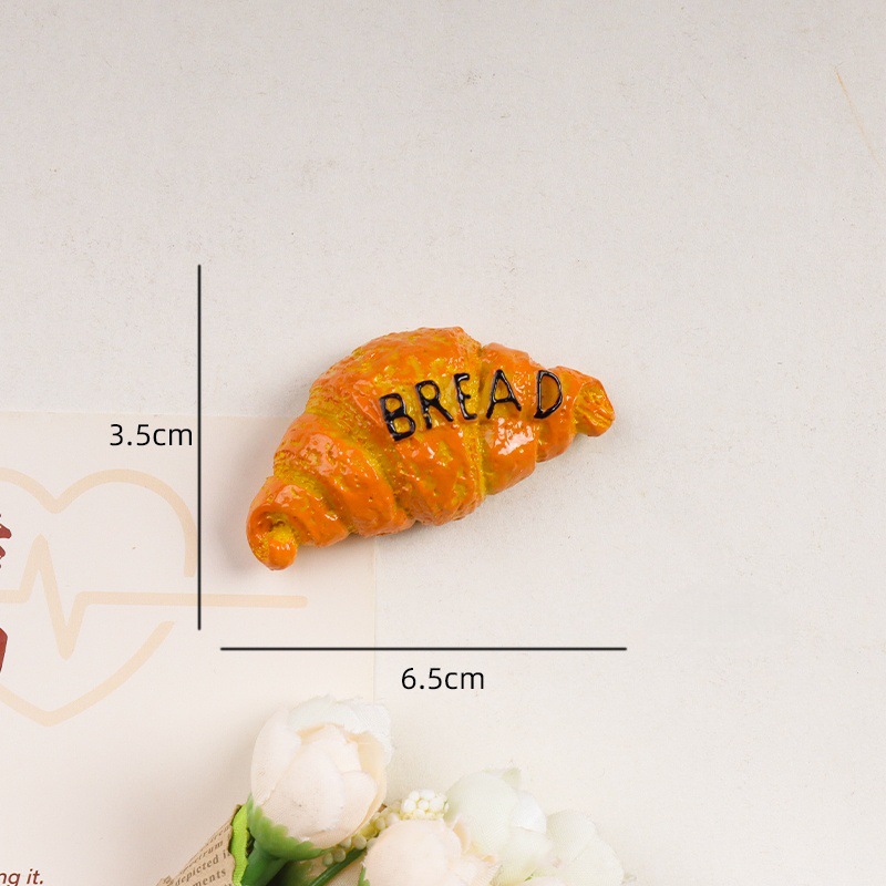 Creativo 3D refrigerador pegatinas Nordic ins comida decorativa y jugar comida tridimensional imán simulación comida magnética pegatinas al por mayor