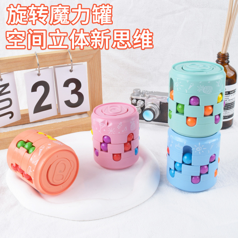 Tiktok popular desarrollo de inteligencia para niños artefacto de descompresión dedo giroscopio puede cubo juguete educativo
