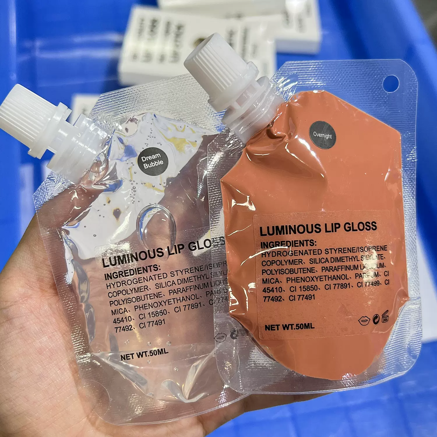 151色袋装唇彩料体50ml~420ml哑光亮光 5规格 Lip Gloss Base