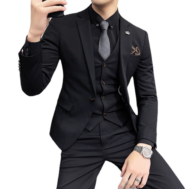 Suit, set, 2023, 3 piece set