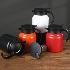 316不鏽鋼燜茶壺 大容量家用辦公保溫壺茶水分離咖啡壺