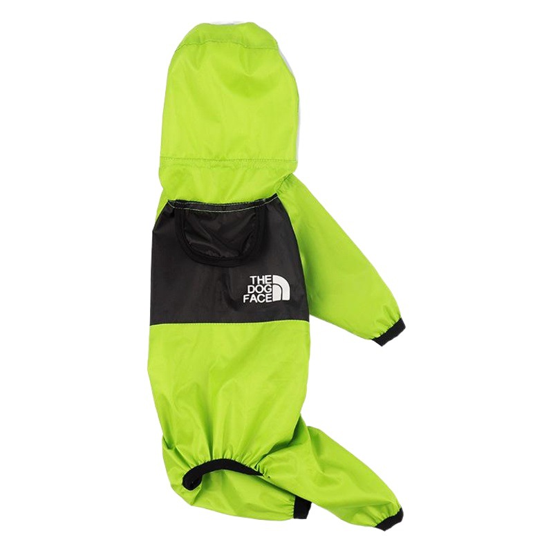 Amazon popular ropa para mascotas perro Four Seasons impermeable universal ropa de cuatro patas transparente Pu ropa impermeable fabricante