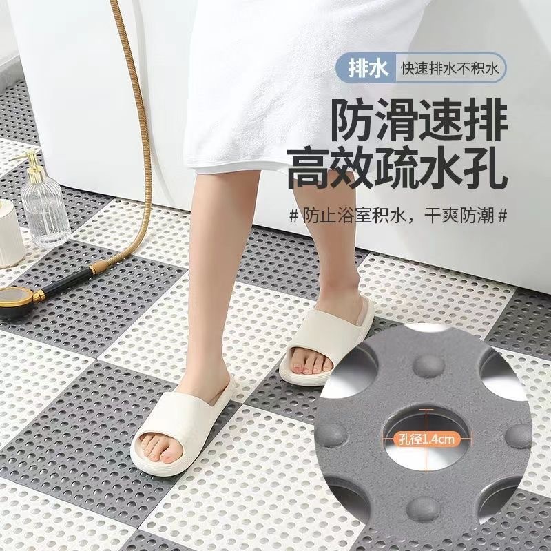 浴室滑り止めマット 家庭用フロアマット 厚手 吸盤付き カット可能 継ぎ足し可能 商業用プールサイドフットマット|undefined