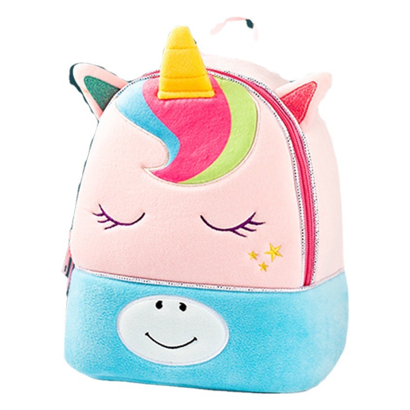 Special Offer Kindergarten Children's Backpack Plush Ultra-Light Backpack Korean Version Unicorn Backpack Cute Boys and Girls Bag