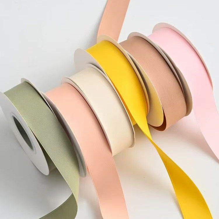 2.5cm High-End Matte Cotton Ribbon Double-Sided Matte Pure Color Ribbon Flower Packaging Ribbon Bouquet Tie 2.5cm High-End Matte Cotton Ribbon Double-Sided Matte Pure Color Ribbon Flower Packaging Ribbon Bouquet Tie