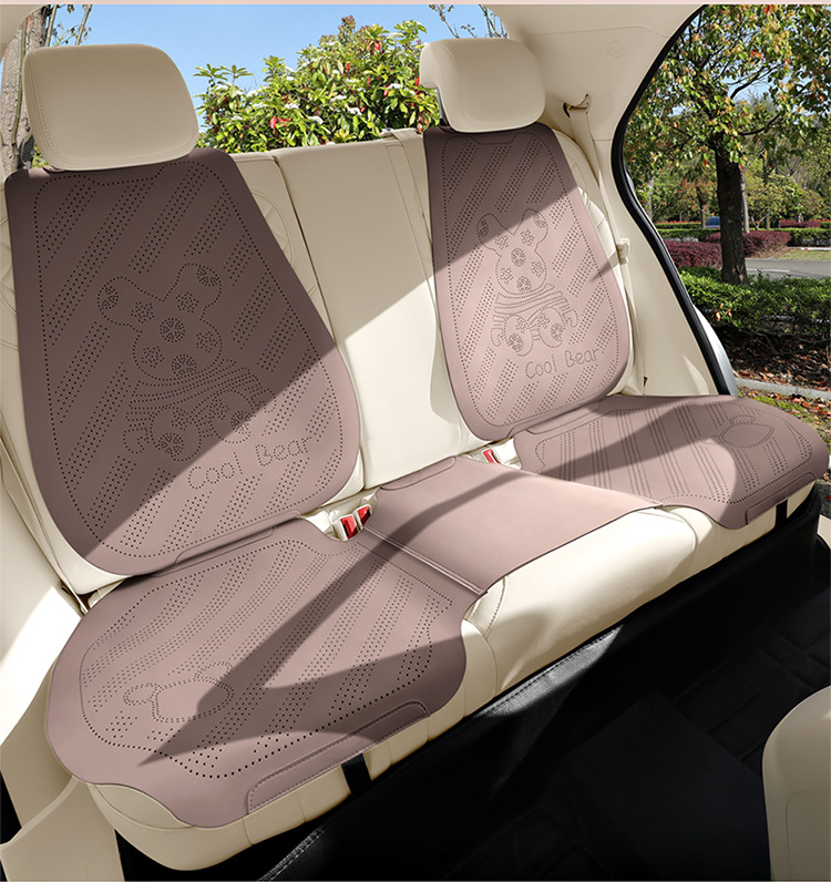 Car Seat Cushion for All Seasons, Lemon Bear Suede Saddle Cushion, Cute for Girls, Suitable for Bingo S/Pro