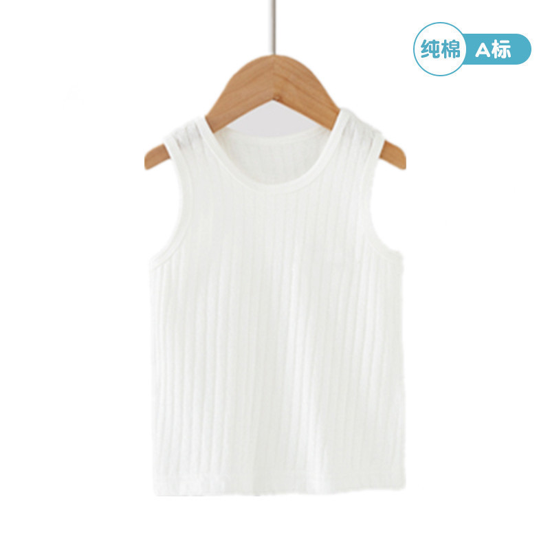 Chaleco de bebé recién nacido Chaleco de verano puro algodón bebé superior niños y niñas vientre protección delgada ropa de verano