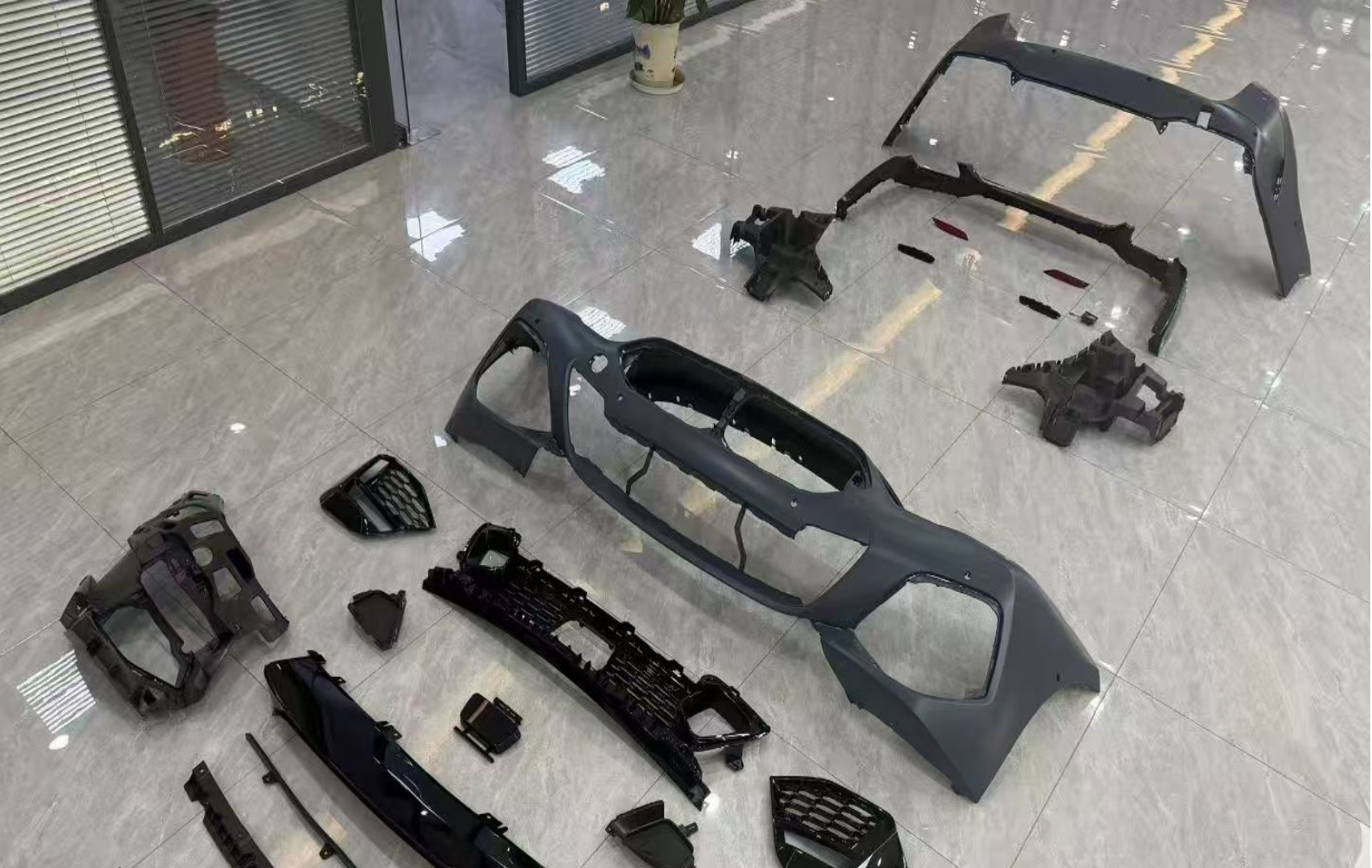 Suitable for Bmw F44 Bumper Upgrade M2 Kit, Front Bumper, Center Grille, Grille