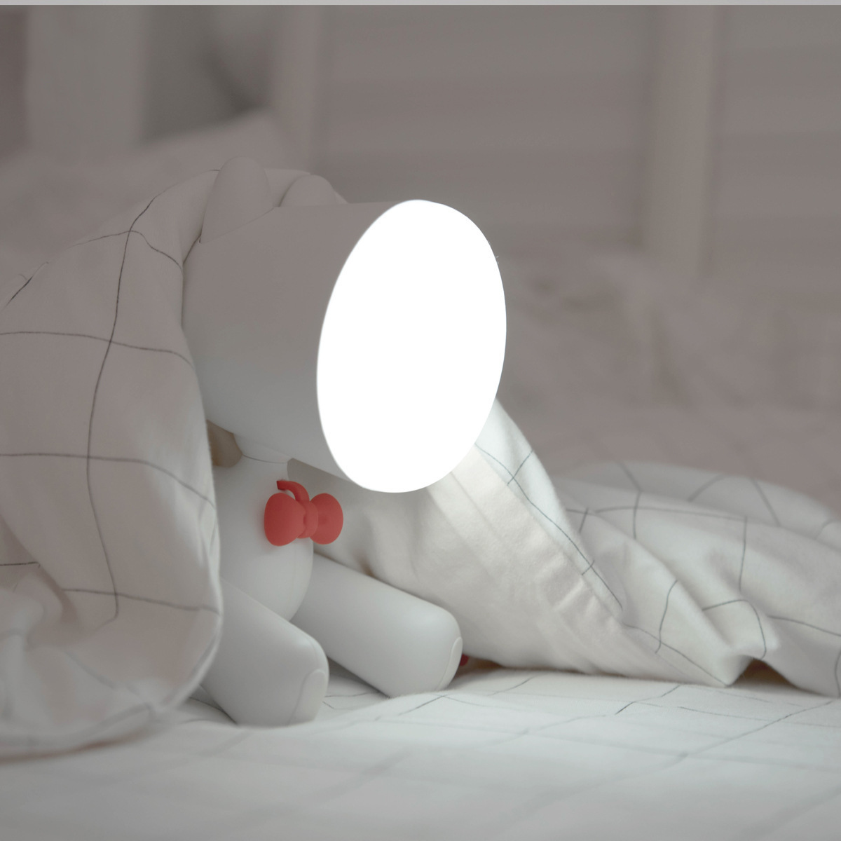 귀여운 어린이 강아지 LED 책상 램프 학생 침실 충전식 침대 옆 램프 어린이 독서 눈 보호 수면 밤 조명