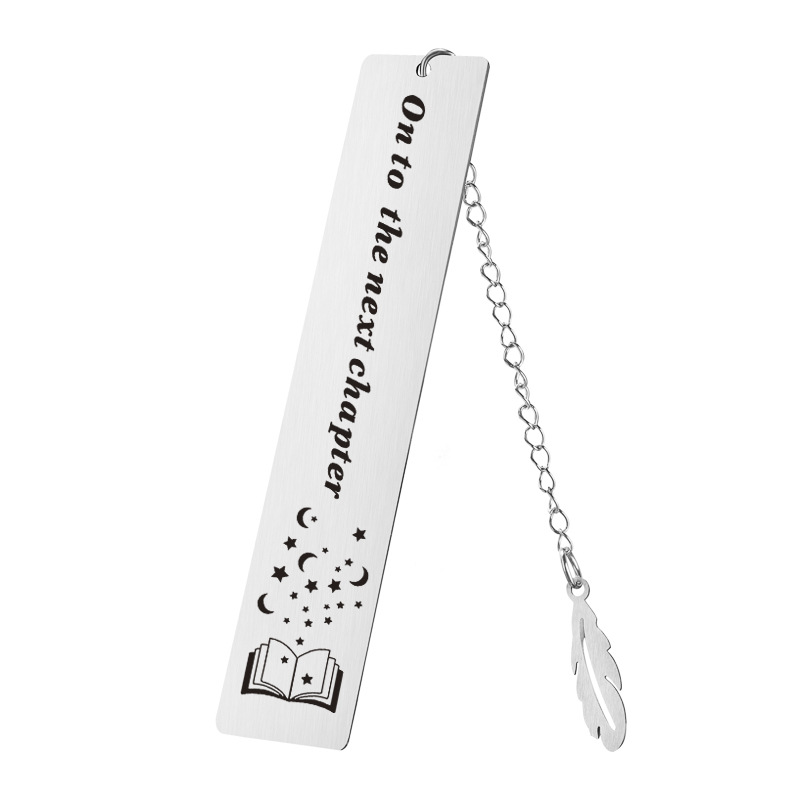 30g Weight Bookmark Stationery Type 1 Piece Quantity School Occasion 201 Stainless Steel Material Letter Pattern Simple Style Style 1 Piece Letter School 201 Stainless Steel Simple Style Bookmark 9