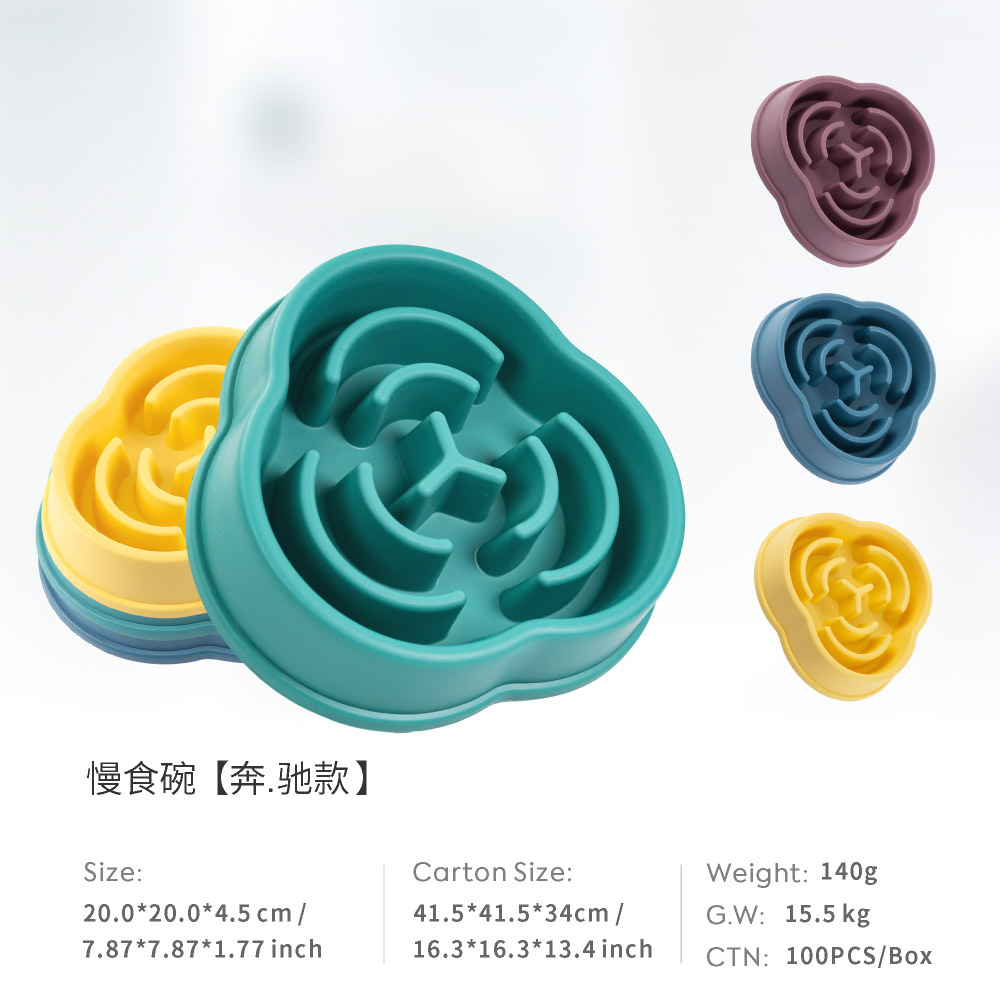 Tazón de comida lenta para mascotas de protección ambiental explosiva transfronteriza