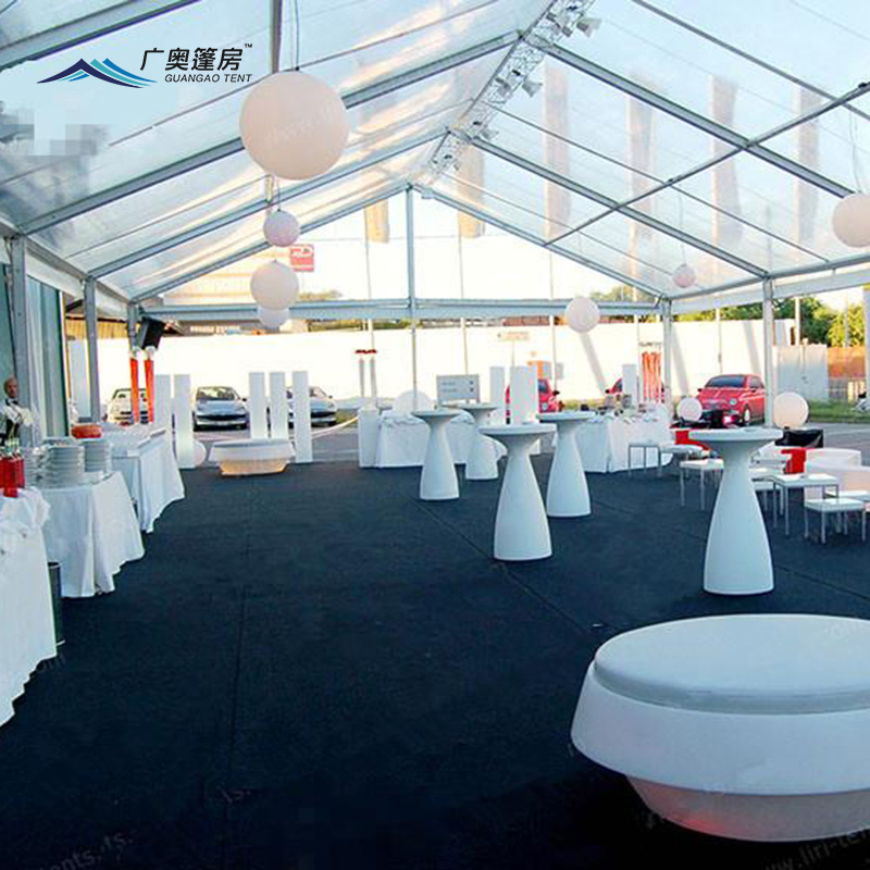 透明PVC婚庆酒席宴会帐篷欧式婚礼帐篷户外草坪装配式铝合金篷房