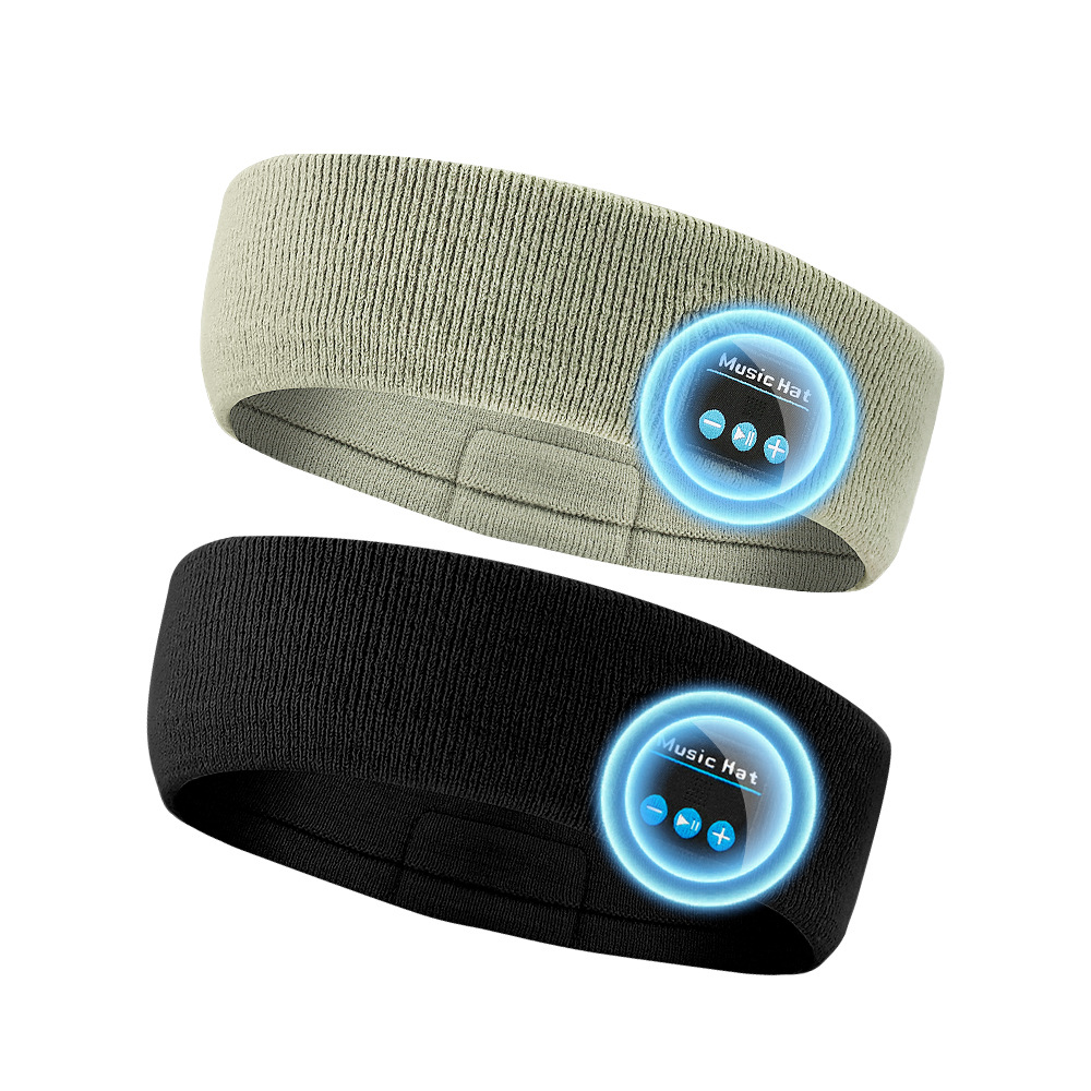 Diadema Deportiva Inalámbrica Bluetooth con Auriculares Integrados, Absorbente de Sudor, para Fitness al Aire Libre, Música y Llamadas, Tejida, Venta al Por Mayor