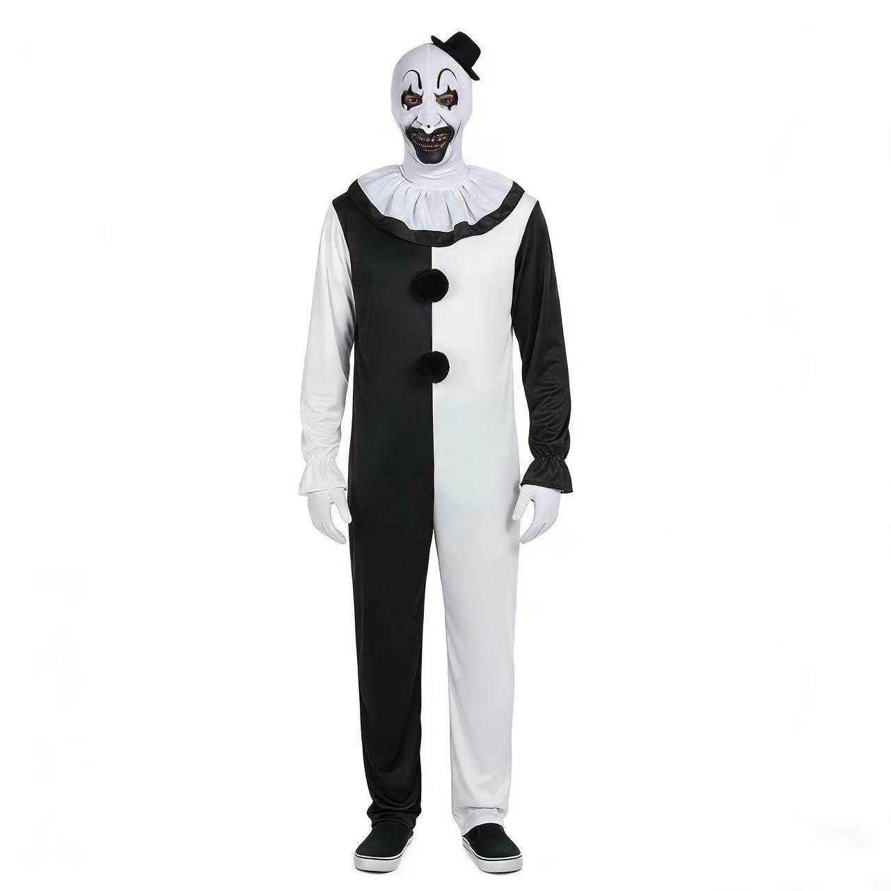 Broken Soul Clown Cosplay Costume Halloween Horror Role-Playing Clown Cosplay Outfit