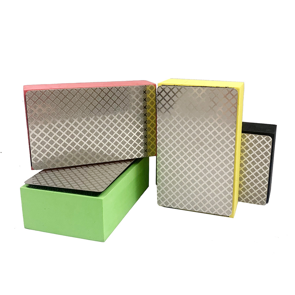 厂家直供电镀金刚砂手擦块瓷砖修边打磨抛光金刚石手擦片