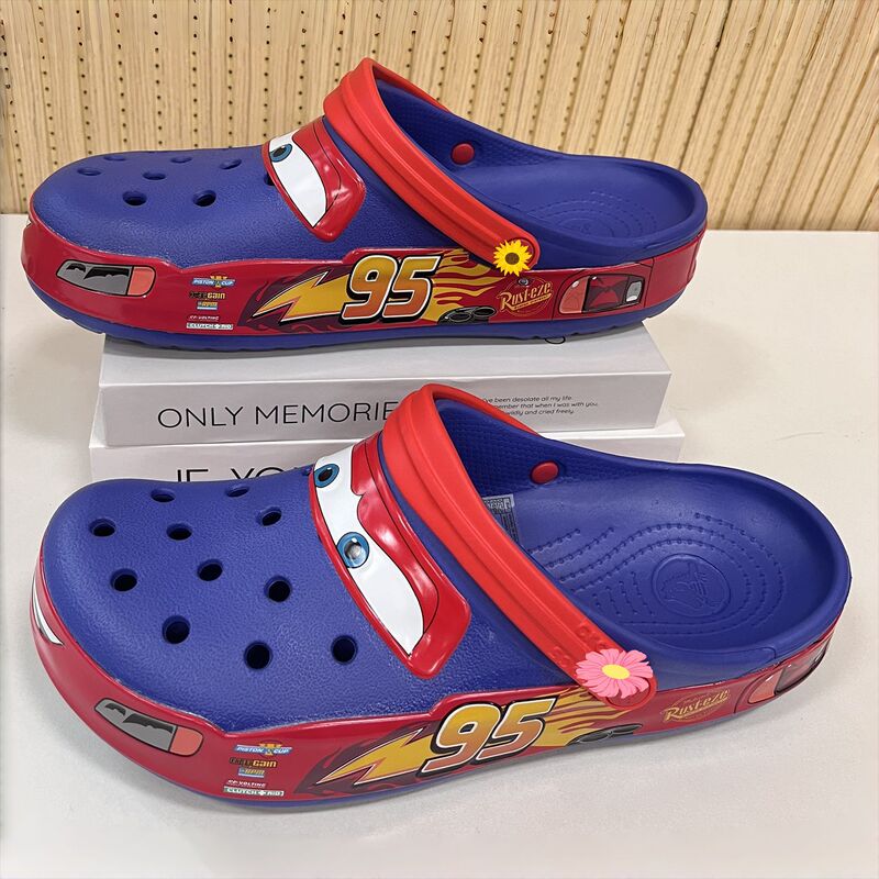 In-Stock 95 Car-Themed Non-Lit Hole Shoes, Cars Movie Style, Breathable Non-Slip Beach Shoes for Men and Women, Available for Dropshipping and Wholesale In-Stock 95 Car-Themed Non-Lit Hole Shoes, Cars Movie Style, Breathable Non-Slip Beach Shoes for Men and Women, Available for Dropshipping and Wholesale