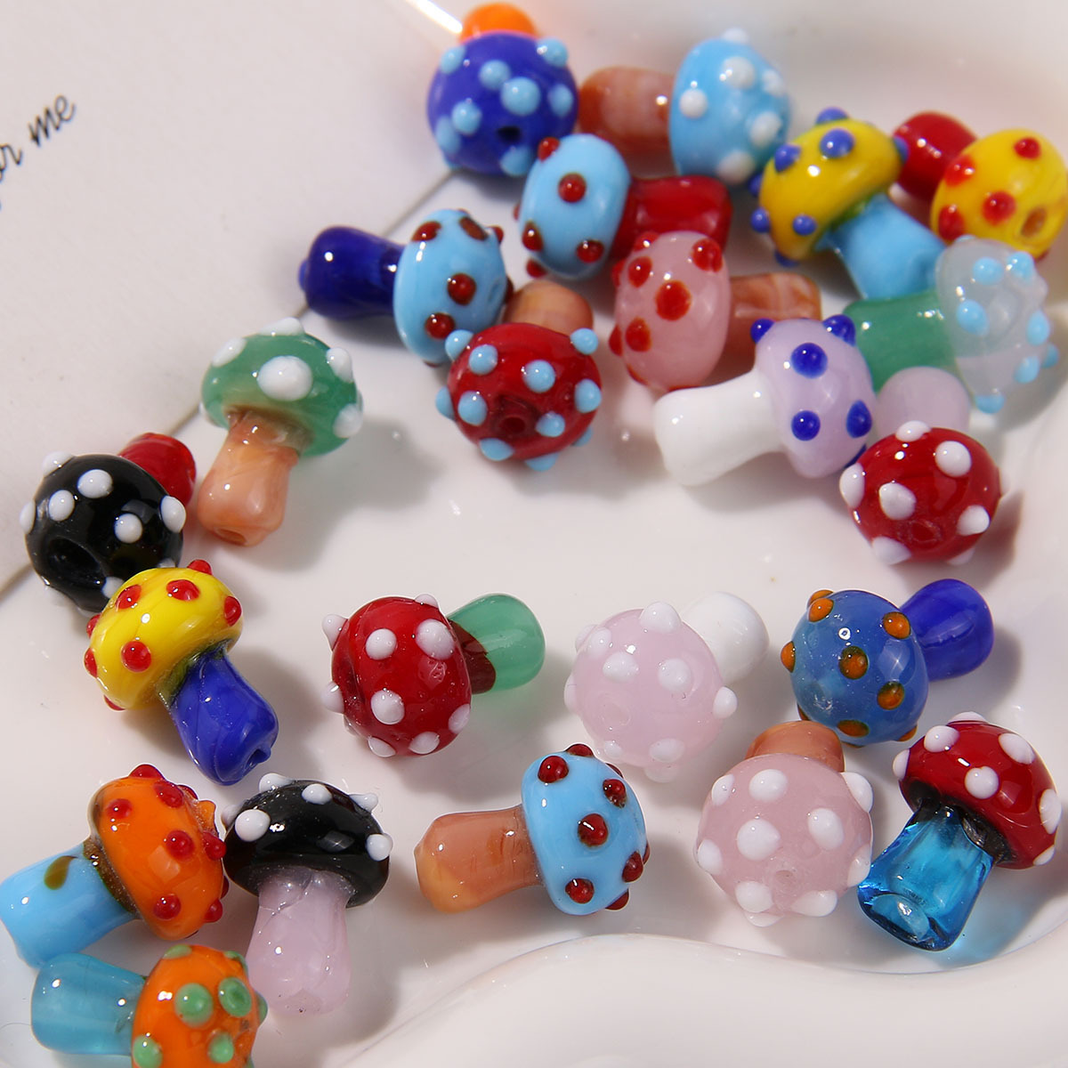 3g Weight Beads Jewelry Making Type 16*12mm Jewelry Making Size DIY Jewelry Accessories Classification 1 Piece Quantity glass Material Mushroom Pattern Polishing Design Casual, Sweet, Simple Style Style 1 Piece 16*12mm Glass Mushroom Beads 4