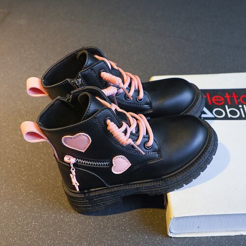 Girls 'Martin boots, children's short boots, spring and autumn, single new style, British style, girl's retro