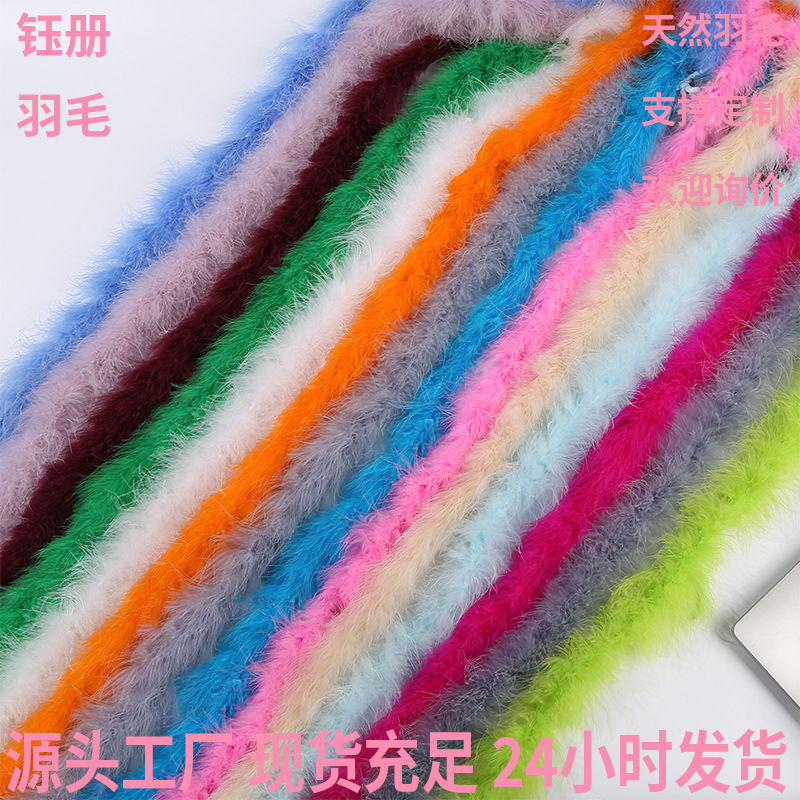 加密加厚全绒羽毛条火鸡毛条发饰diy圣诞节装饰舞台演出服装辅料