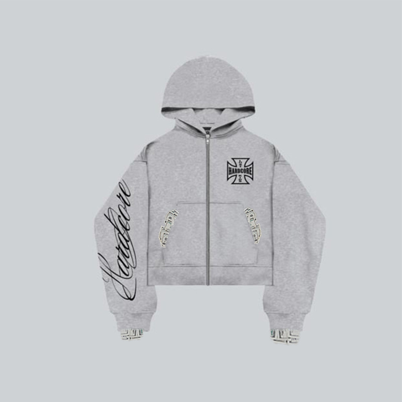 Sudadera con capucha y cremallera hombre estilo retro oversize_voghion.com