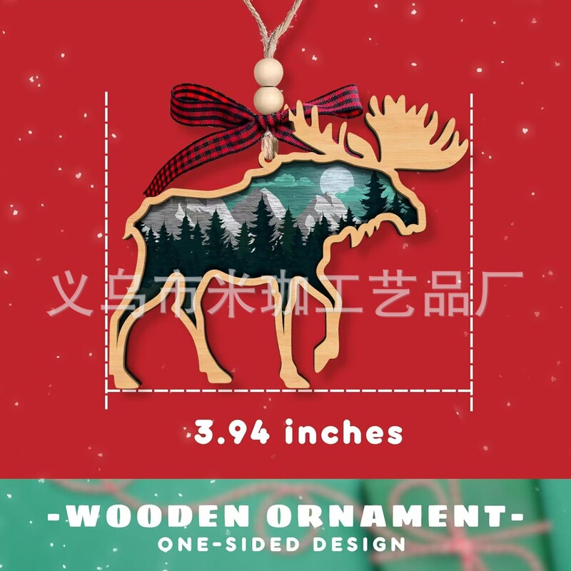 2025年越境新築祝いギフト クリスマス 母の日 バレンタインデー 装飾品 玄関用丸型木製吊り飾り|undefined