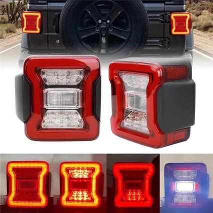 Suitable for Jeep 18-26 JL Wrangler rear lights, LED tail lights, original factory style, available in European and American specifications
