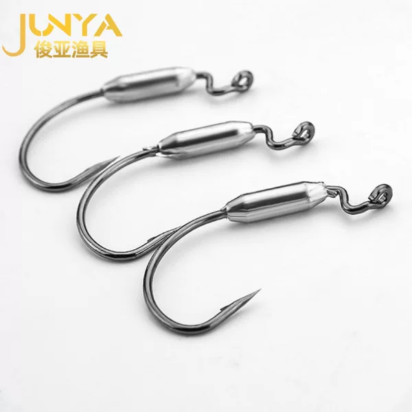 Cross-Border 7316 Leaded Crank Hook Set Wide Crank Hook Lure Soft Bait Soft Worm Hook Bulk Fishing Gear Fishing Hook