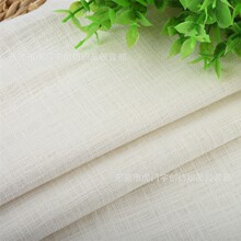 米白色棉麻竹节布 亚麻棉 十字纹麻布 时尚服装玩具工艺品面料