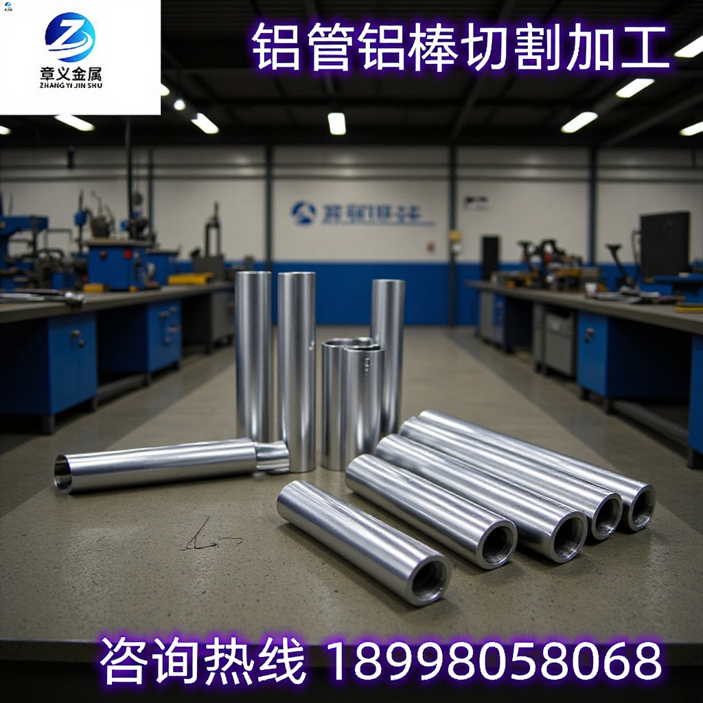 6061T6 6063铝管毛细管 7075T6铝合金棒铝板铝排切割倒角氧化攻牙