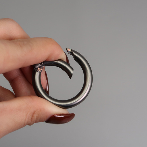 Nine thousand miles zinc alloy bag accessories handle strap loop, open large round metal ring hook fastener spring ring