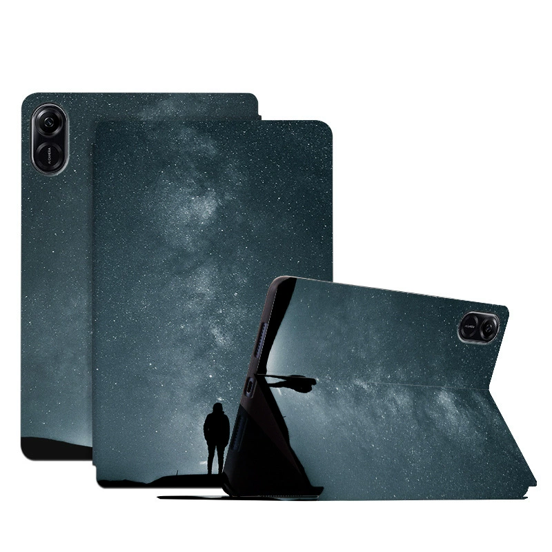 Подходит для Honor 11.5-дюймов PAD планшета, съемный кожаный чехол, милый мультяшный рисунок, акварель X9 X8 Pro защитный корпус