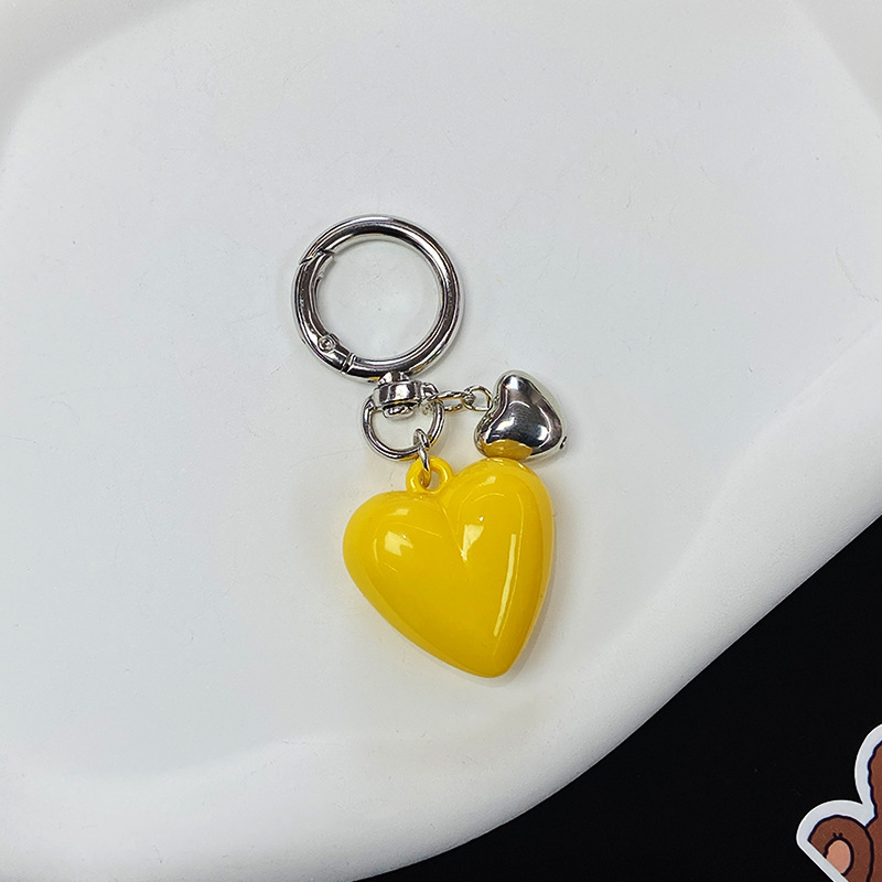 23g Weight Bag Pendant, Keychain Classification 1 Piece Quantity Holiday, Banquet, Daily Occasion Acrylic Material Valentine'S Day Festival Heart Shape Pattern Unisex Gender Korean Style Style Korean Style Heart Shape Arylic Valentine'S Day Unisex Bag Pendant Keychain 2