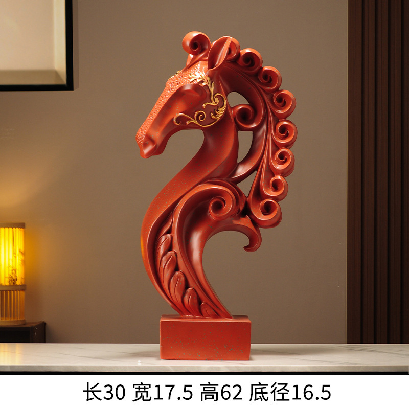 軽くて豪華な高級中国風の馬の装飾品で、リビングルーム、玄関、オフィスの装飾、新しい家の引っ越しギフトに富を引き寄せるために使用できます。|undefined