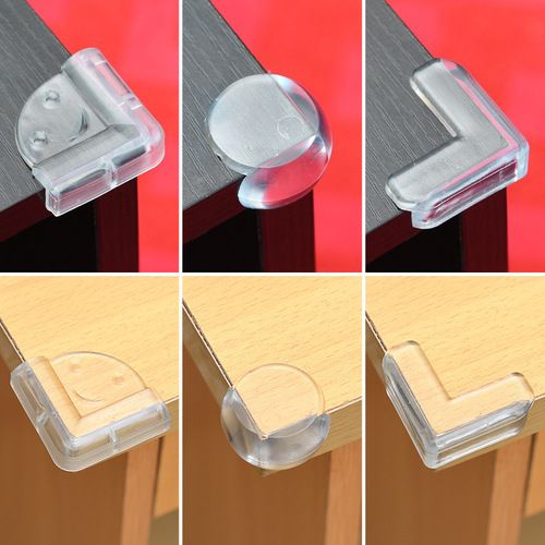 Table corner transparent anti-collision corner glass coffee table corner protective cover children's anti-collision table silicone corner guard sticker