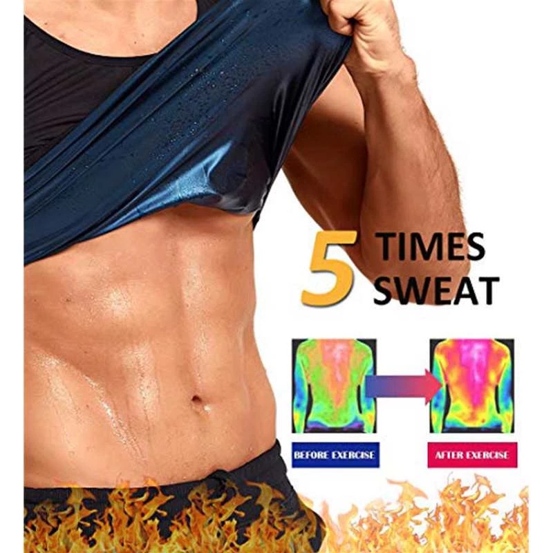 Amazon sauna sudor ropa correr deportes yoga fitness ropa con tira de silicona vientre contrayendo chaleco sudor-Romper el cuerpo que forma la ropa