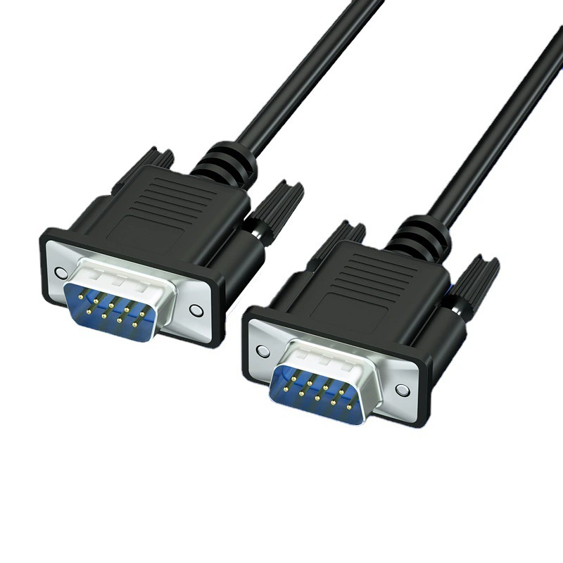 DB9 serial line nine -needle core holes with shielding RS232 connection line Direct connection COM data cable public/mother