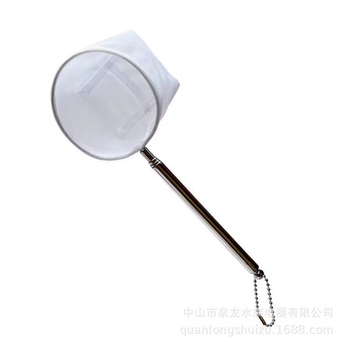 Stainless steel retractable fish net fishing net fish tank 3d fish fishing small fishing net pocket tropical ornamental fish long handle