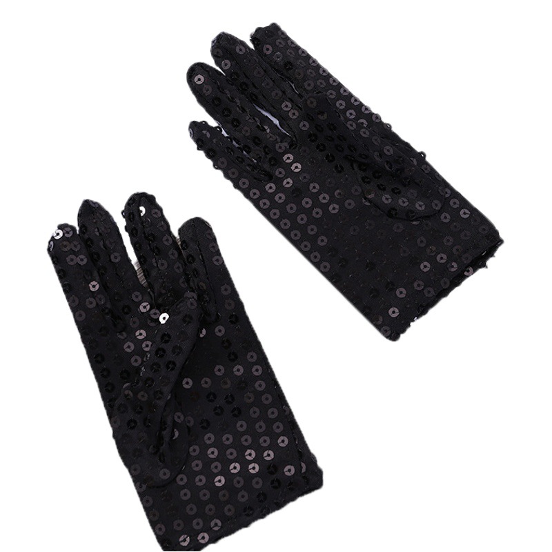 Día de los niños de lentejuelas etapa guantes de baile para niños guantes de rendimiento de baile nocturno
