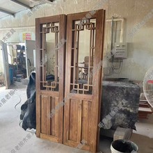 榆木室内门老门板仿古庭院茶楼木门客栈门店铺门老榆木板材咖啡店